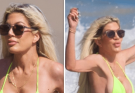 Tori Spelling’s Beach Day Backlash: Neon Two-Piece Sparks Social Media Frenzy