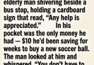 He Gave Away His Last $10 to a Shivering Stranger at a Bus Stop — Weeks Later, a Knock on Our Door Proved That One Small Act of Kindness Can Echo for a Lifetime