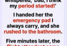 My Daughter Whispered Something on the Plane… Minutes Later, a Flight Attendant Said Words That Made My Heart Stop