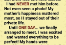 I Rang the Doorbell Excited to Meet Him—Then I Froze When I Saw His Face