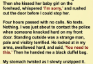 My Stepdaughter Dropped Off Her Baby in Tears… Hours Later, a Stranger Arrived With a Bloodstained Bag
