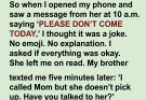My Mom Sent a Message Saying ‘Please Don’t Come Today’—Then I Opened Her Front Door and Screamed