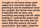 I Bought an Old Horse-Drawn Grain Wagon at a Farm Sale… Hidden Beneath Its Floor Was Something the Owner Never Told Anyone About