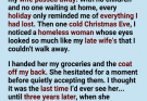I Gave My Coat to a Homeless Woman on Christmas Eve… Three Years Later, She Returned Carrying a Gray Case That Changed My Life Forever