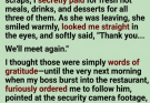 I Bought Dinner for a Hungry Mother and Her Children. The Next Morning, My Boss Showed Me What She Secretly Left in My Apron.